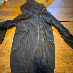 All Saints Black Lightweight Hooded Jacket